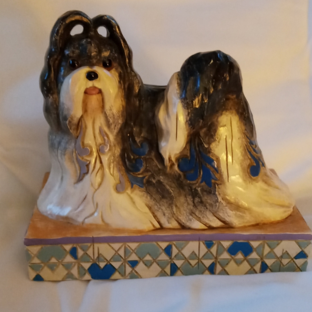 JIM SHORE HEARTWOOD CREEK #4016897 "MING" SHIH TZU FIGURINE 2009
